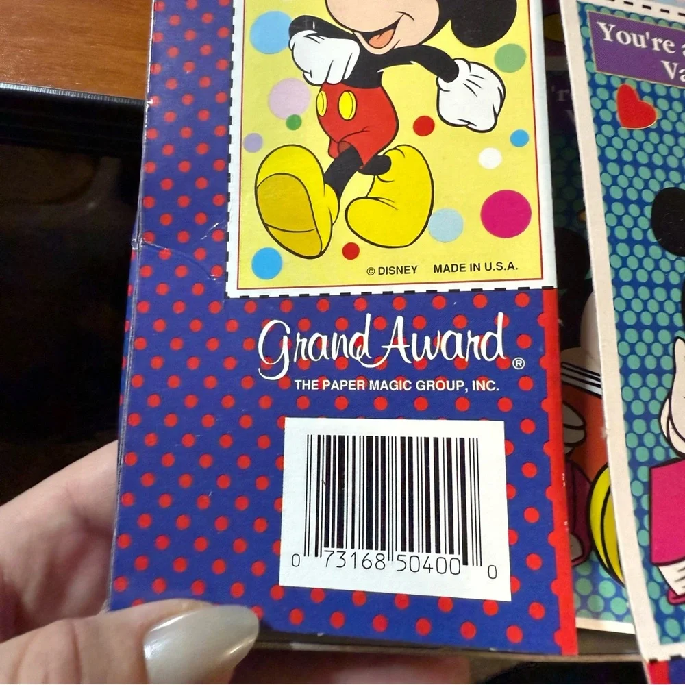Vintage Mickey Mouse Valentines Cards Colorful with Envelopes Set of‎ 42